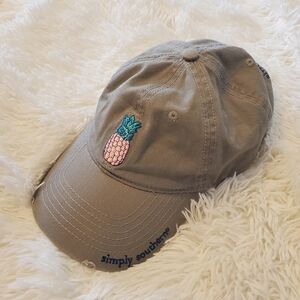 Simply Southern Embroidered Gray Hat